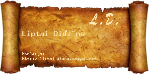Liptai Diána névjegykártya
